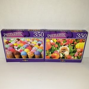 NIB (2) PuzzleBug 350 Piece Puzzles